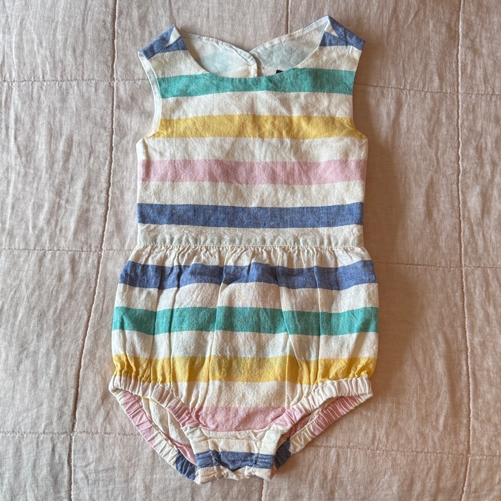 Tea Collection Striped One Piece - Blue, Green, Yellow, Pink